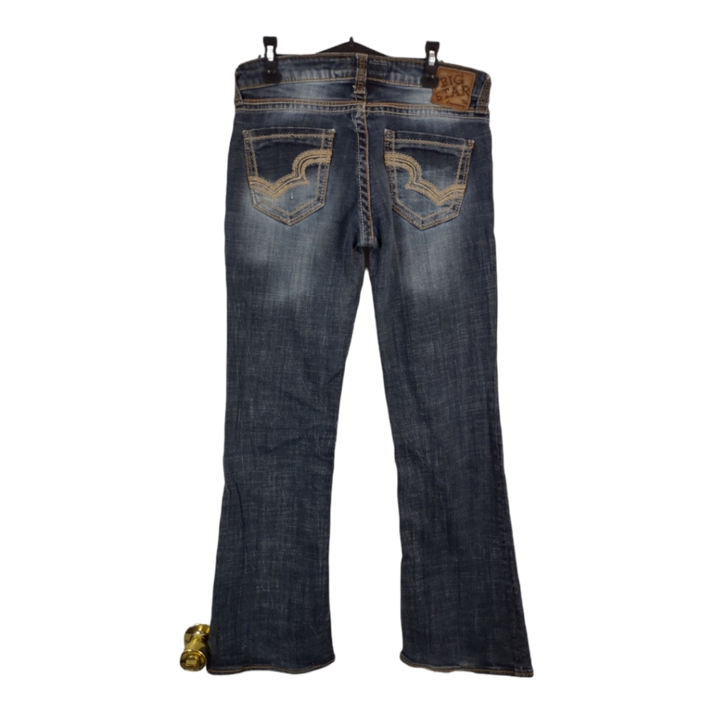 BIG STAR CASEY K LOW RISE BOOT CUT JEANS sz 27R buckle 27 REGULAR  27x31
